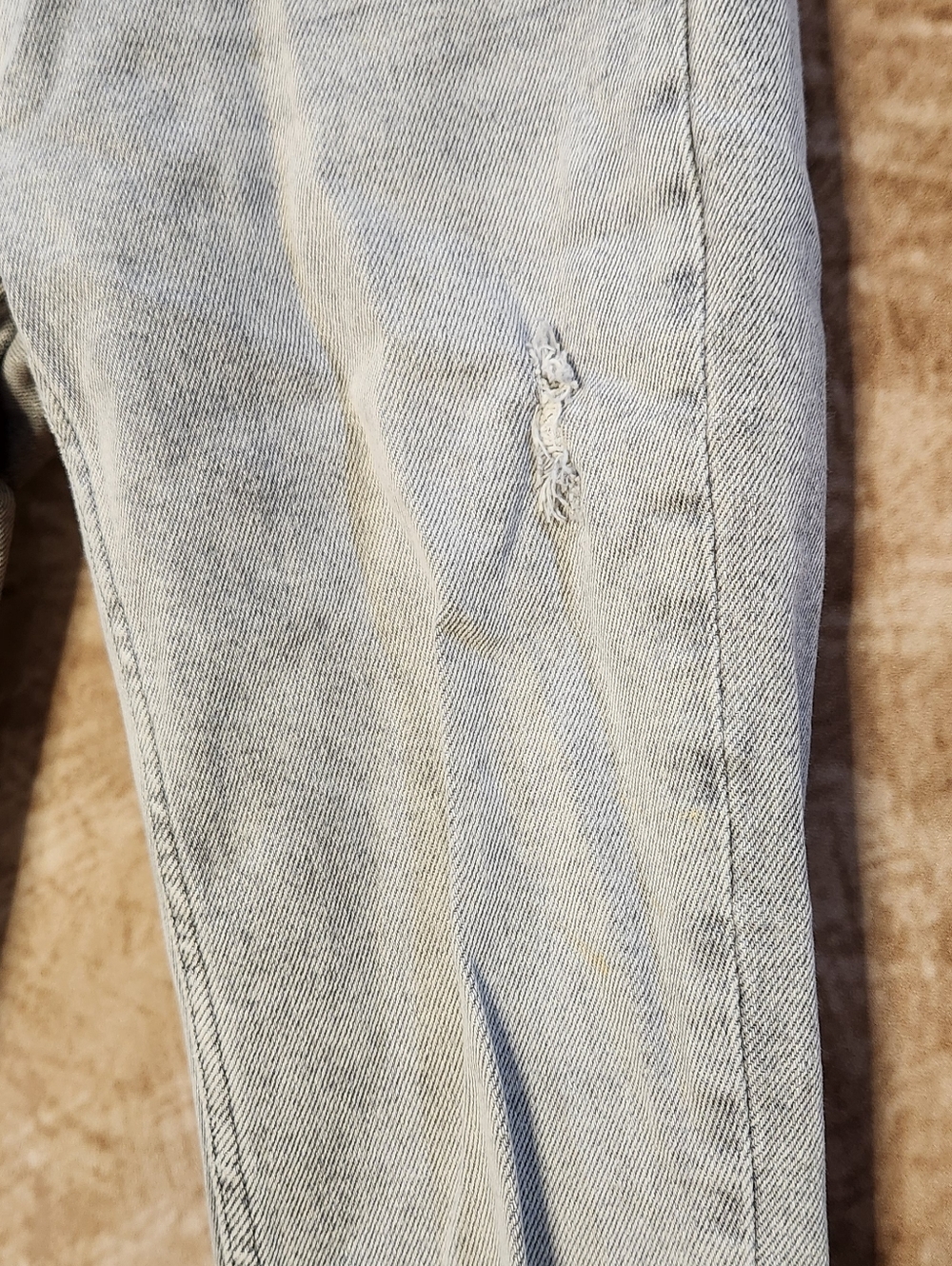 ZARA Light Wash Distressed Skinny Jeans – Size US 2 (EU 34) - Picture 3 of 10